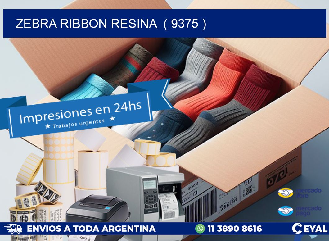 ZEBRA RIBBON RESINA  ( 9375 )