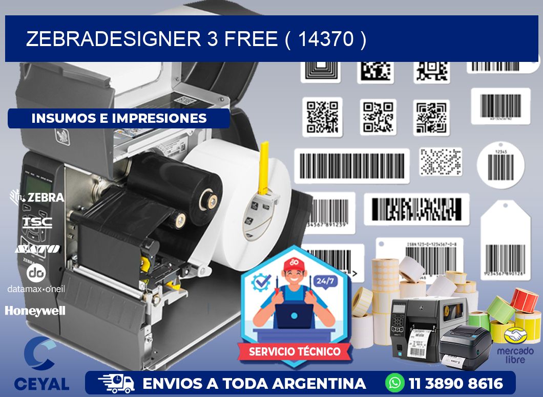 ZEBRADESIGNER 3 FREE ( 14370 )