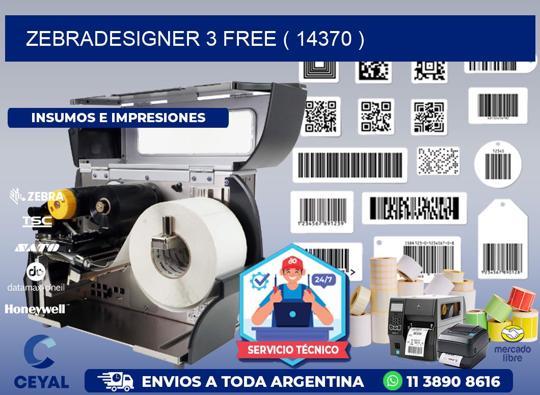 ZEBRADESIGNER 3 FREE ( 14370 )