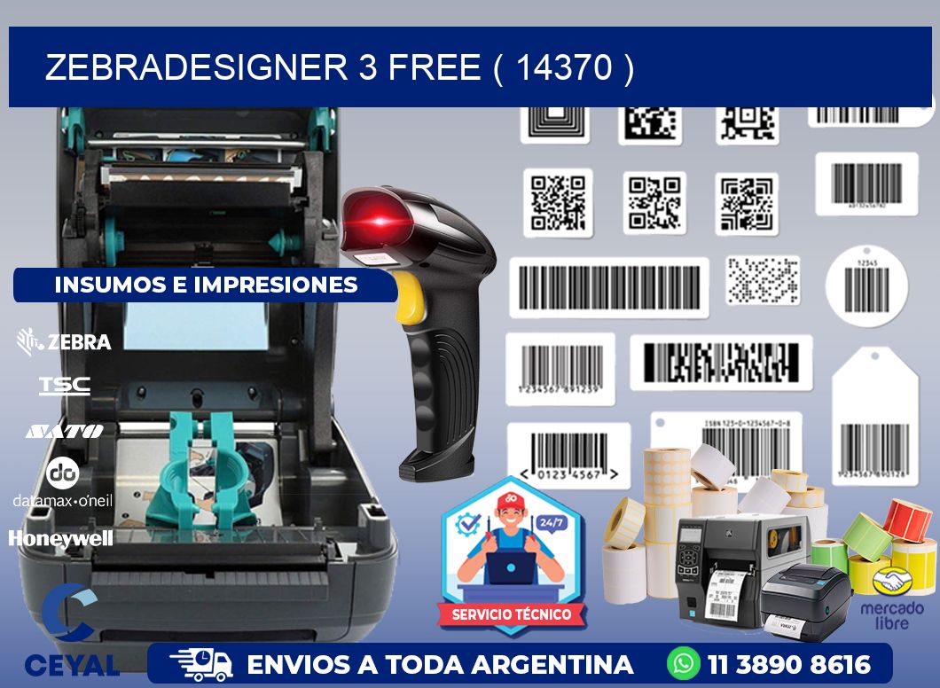 ZEBRADESIGNER 3 FREE ( 14370 )