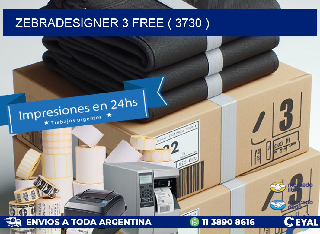 ZEBRADESIGNER 3 FREE ( 3730 )