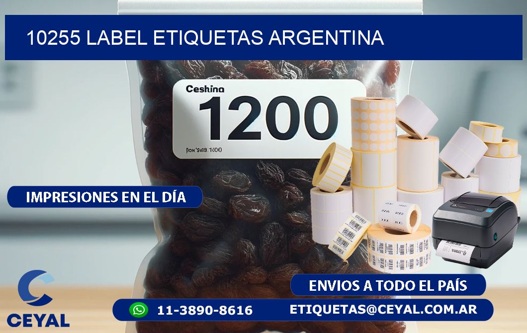 10255 LABEL ETIQUETAS ARGENTINA