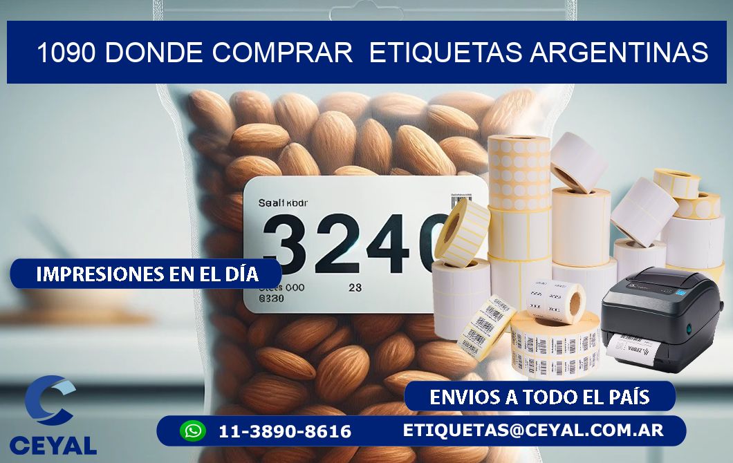 1090 DONDE COMPRAR  ETIQUETAS ARGENTINAS