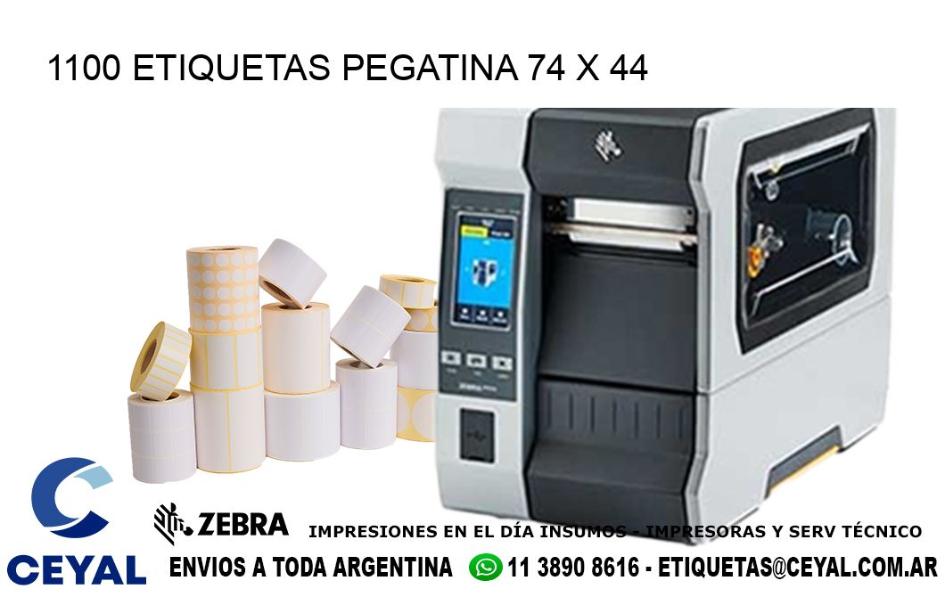 1100 ETIQUETAS PEGATINA 74 x 44