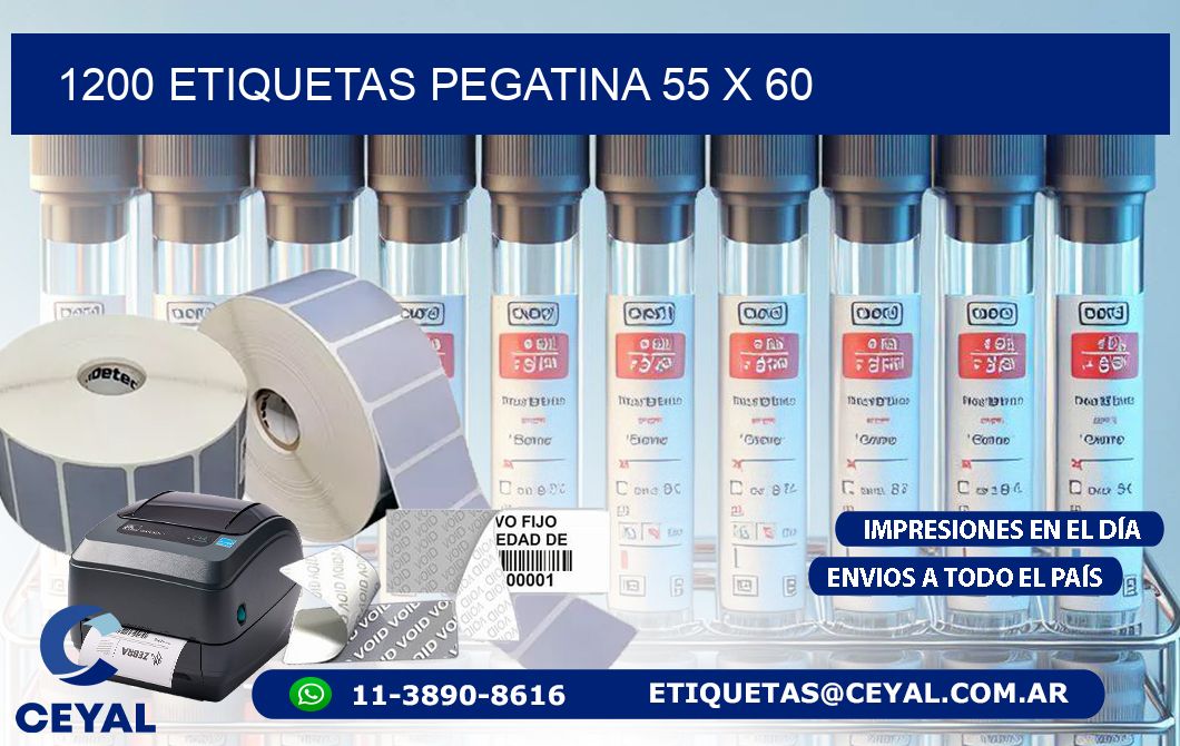 1200 ETIQUETAS PEGATINA 55 x 60