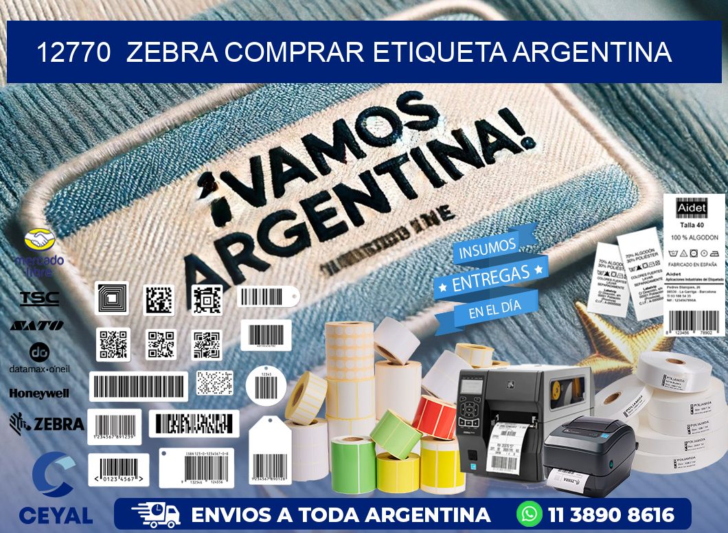 12770  ZEBRA COMPRAR ETIQUETA ARGENTINA