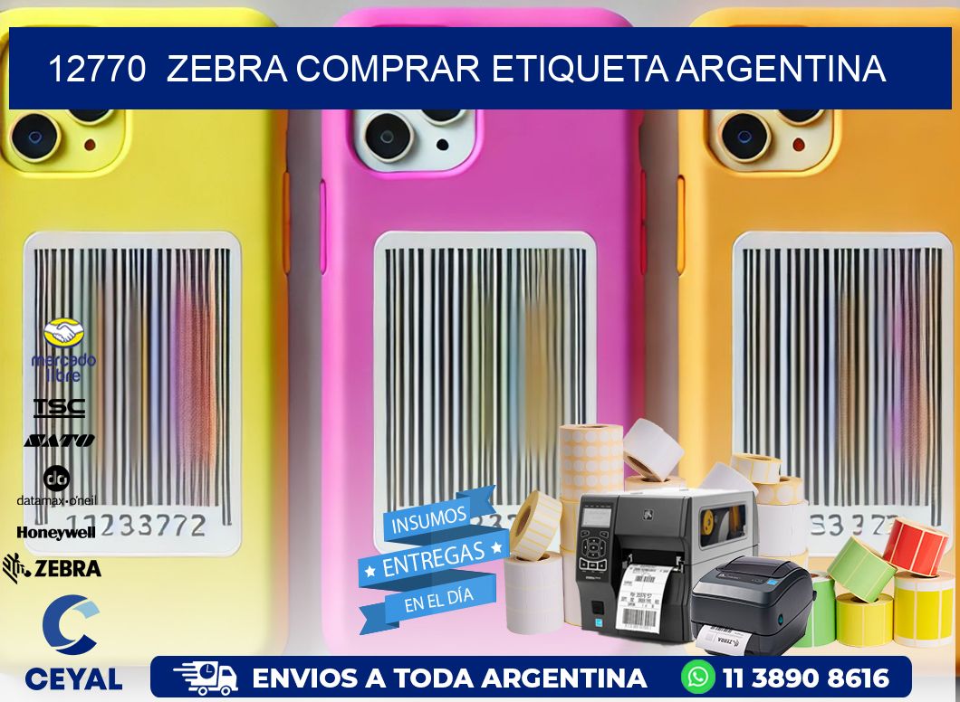 12770  ZEBRA COMPRAR ETIQUETA ARGENTINA