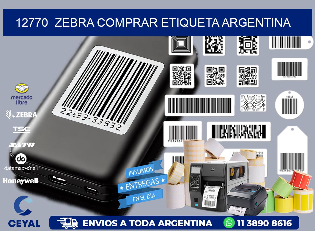 12770  ZEBRA COMPRAR ETIQUETA ARGENTINA