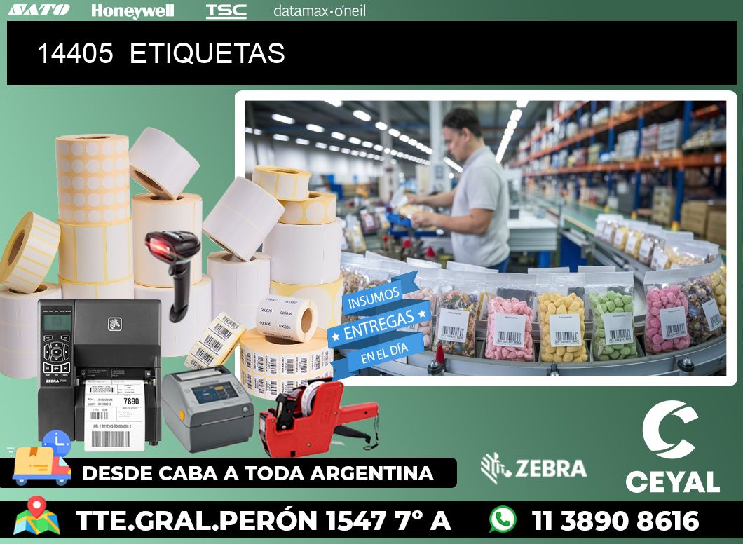 14405  ETIQUETAS