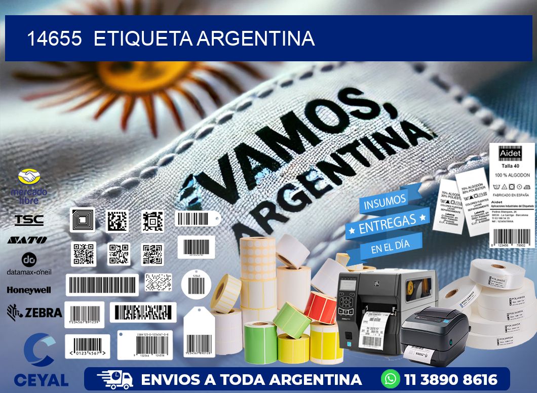 14655  ETIQUETA ARGENTINA