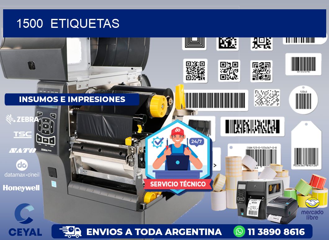 1500  ETIQUETAS