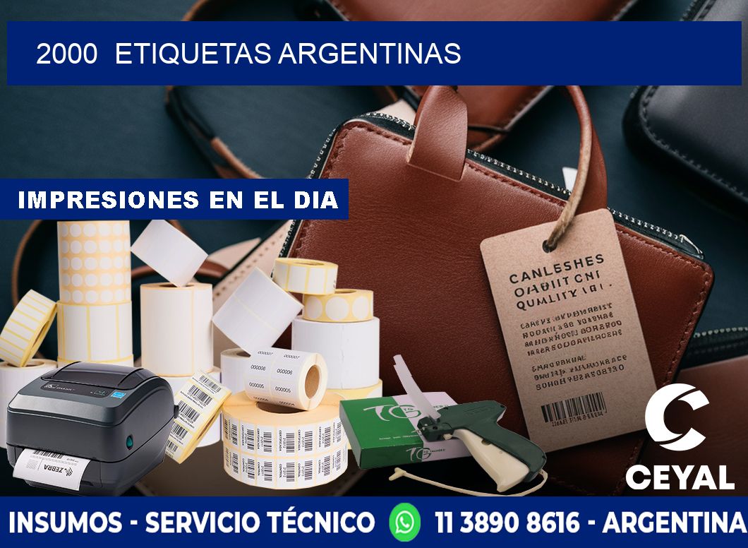 2000  ETIQUETAS ARGENTINAS