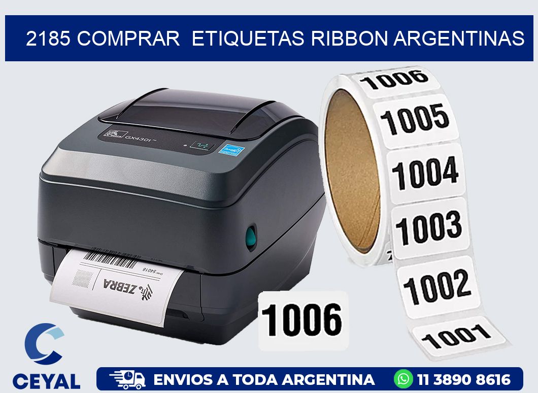 2185 COMPRAR  ETIQUETAS RIBBON ARGENTINAS