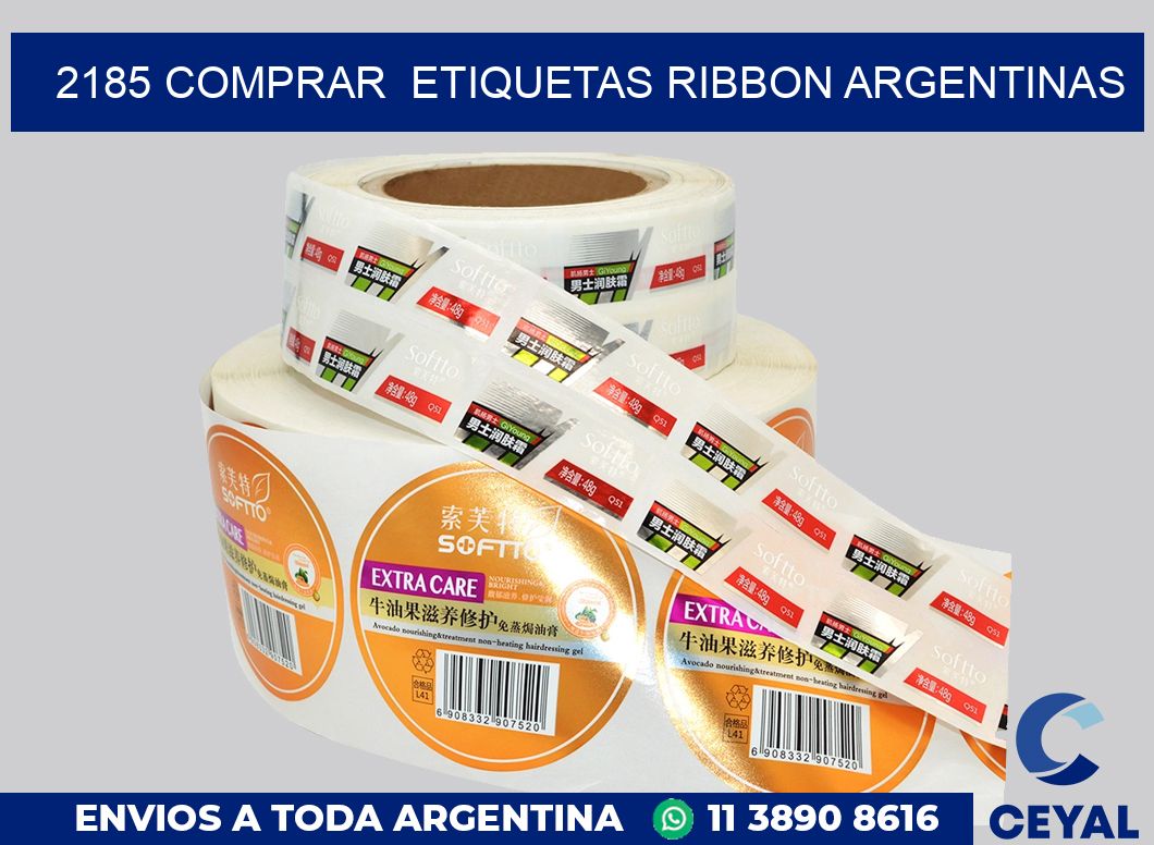 2185 COMPRAR  ETIQUETAS RIBBON ARGENTINAS