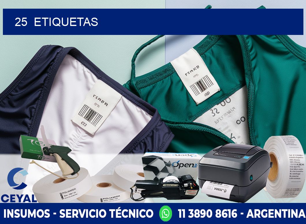 25  ETIQUETAS