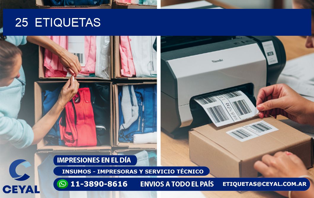 25  ETIQUETAS