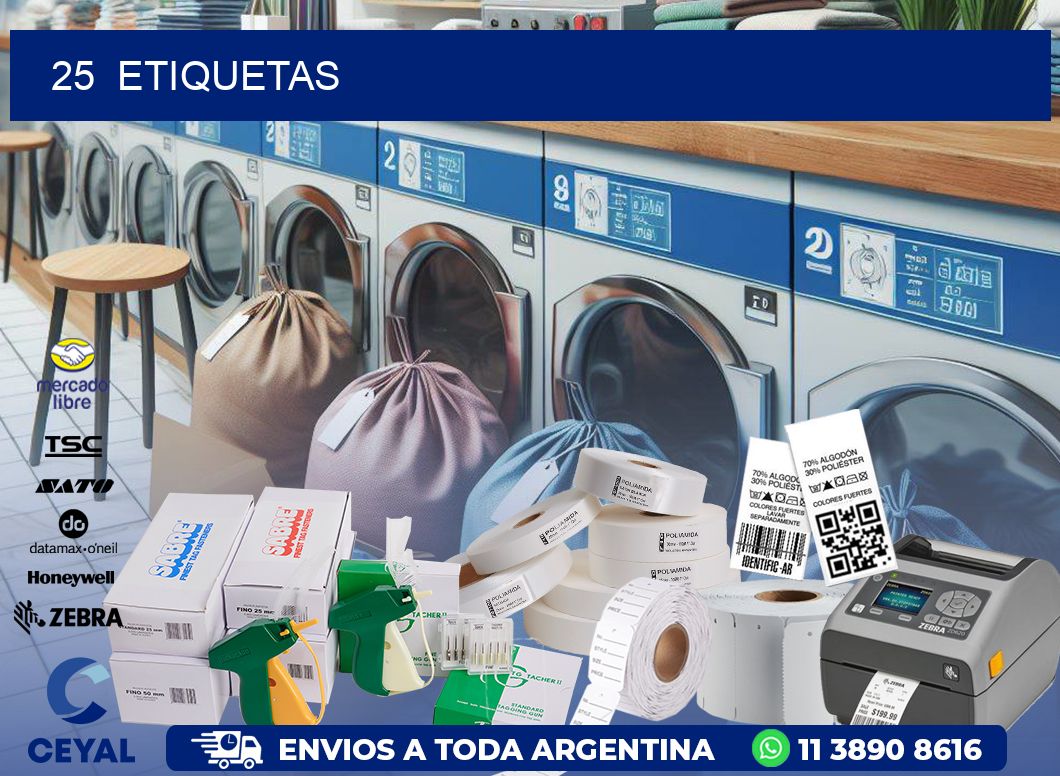 25  ETIQUETAS