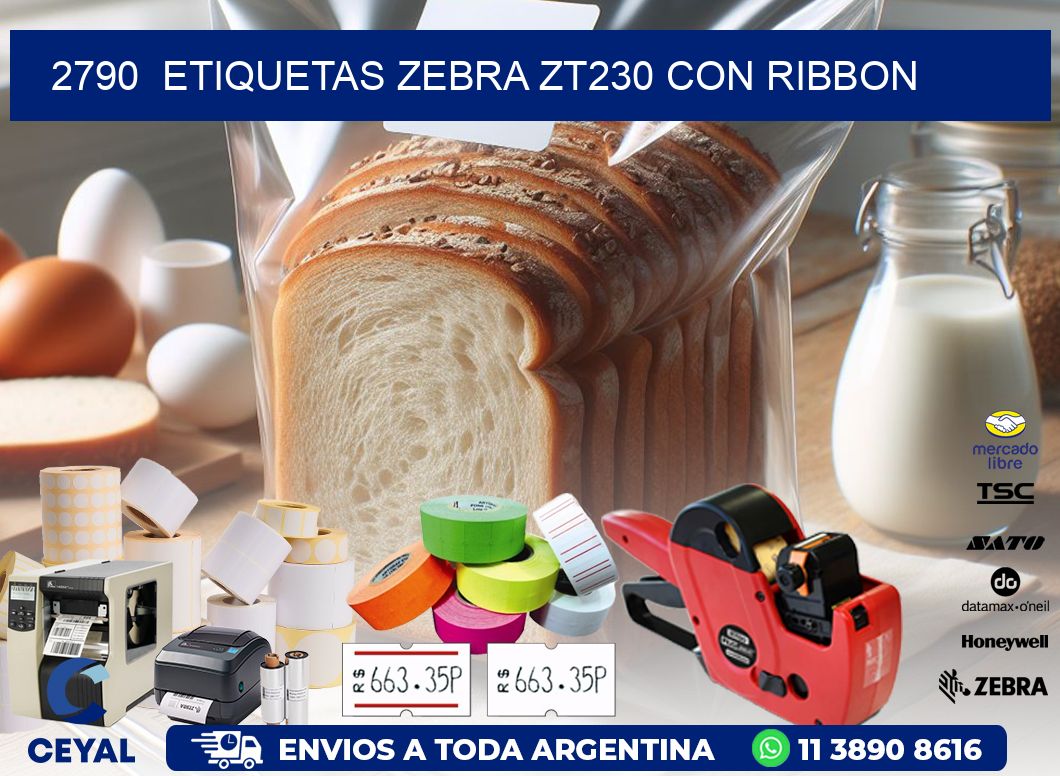 2790  ETIQUETAS ZEBRA ZT230 CON RIBBON