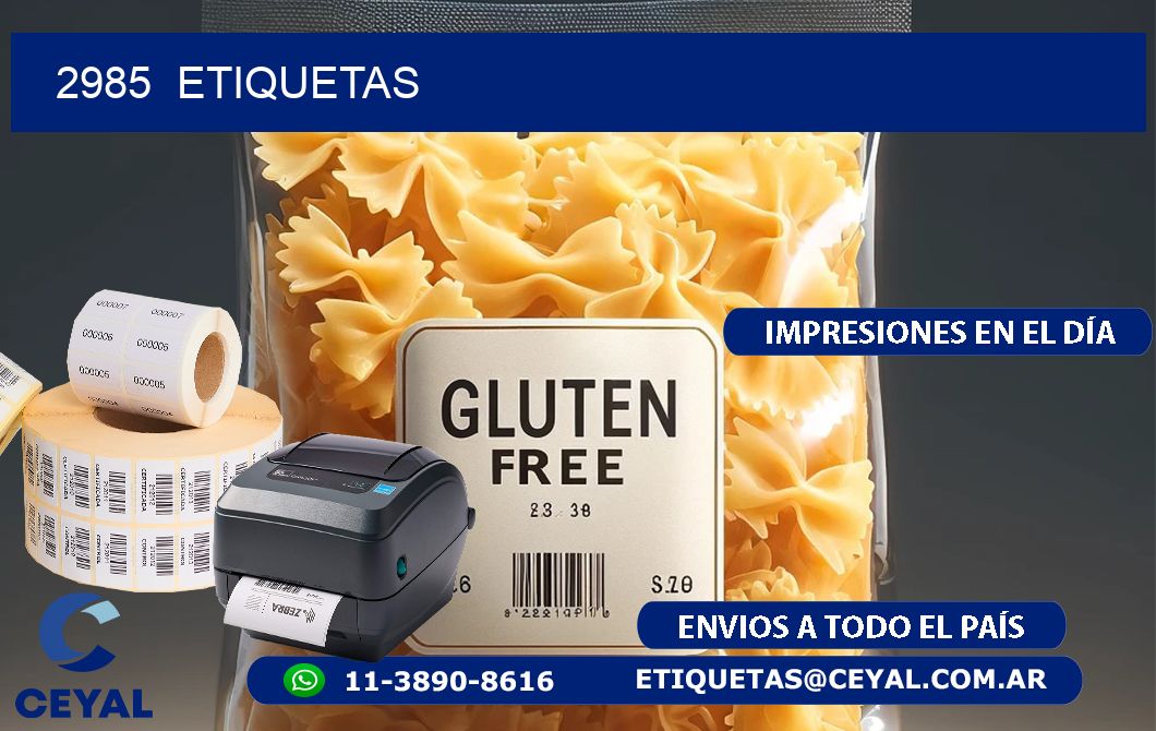 2985  ETIQUETAS