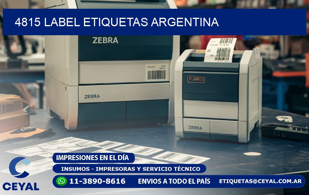 4815 LABEL ETIQUETAS ARGENTINA