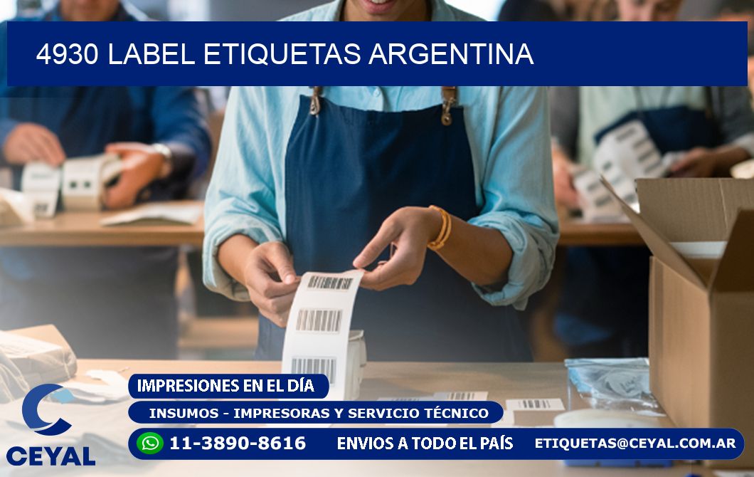 4930 LABEL ETIQUETAS ARGENTINA