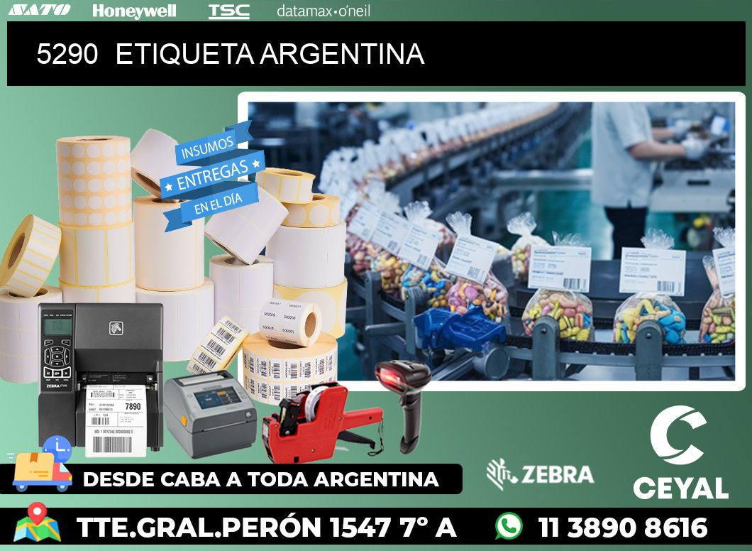 5290  ETIQUETA ARGENTINA
