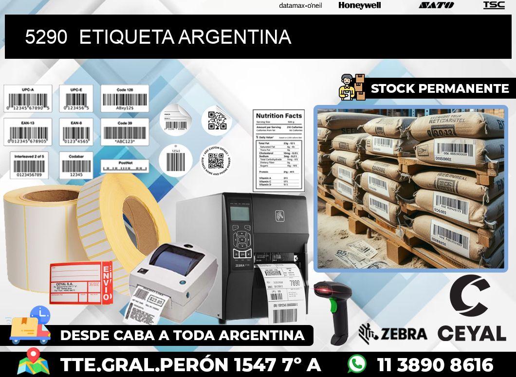 5290  ETIQUETA ARGENTINA