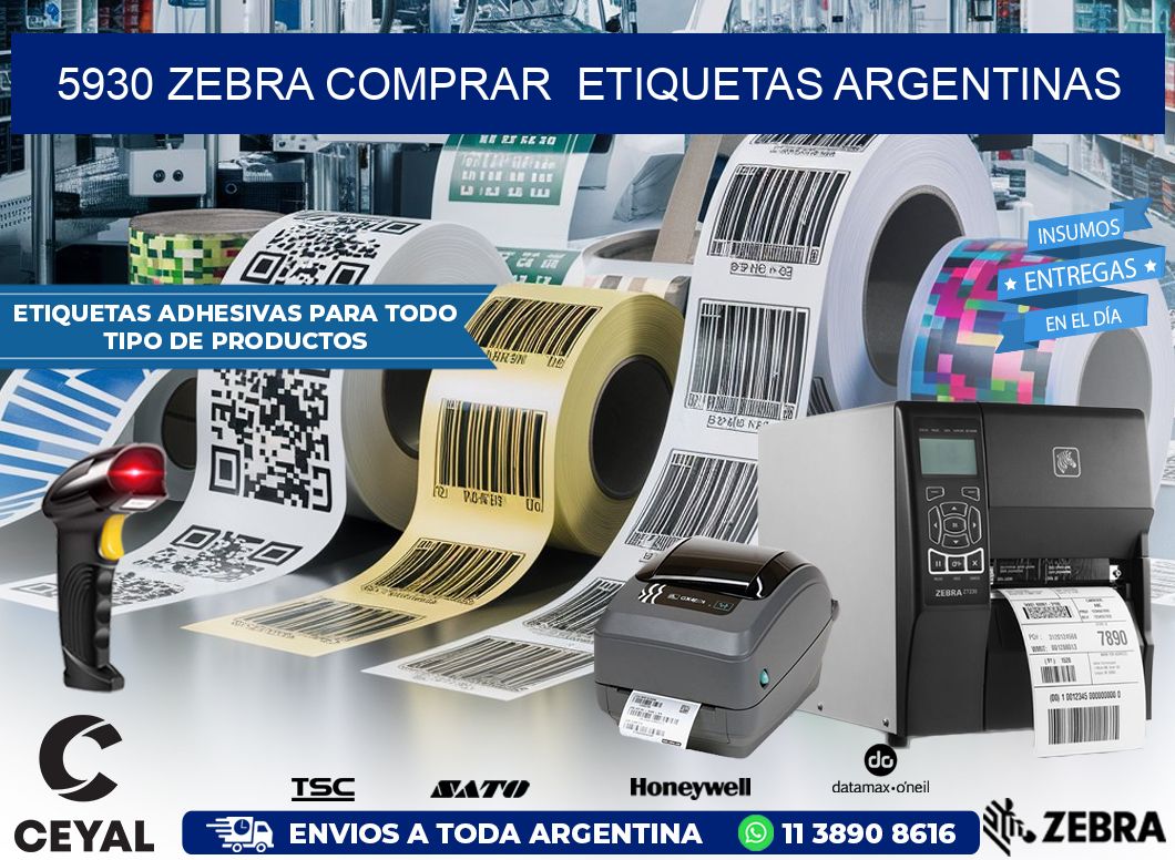 5930 ZEBRA COMPRAR  ETIQUETAS ARGENTINAS