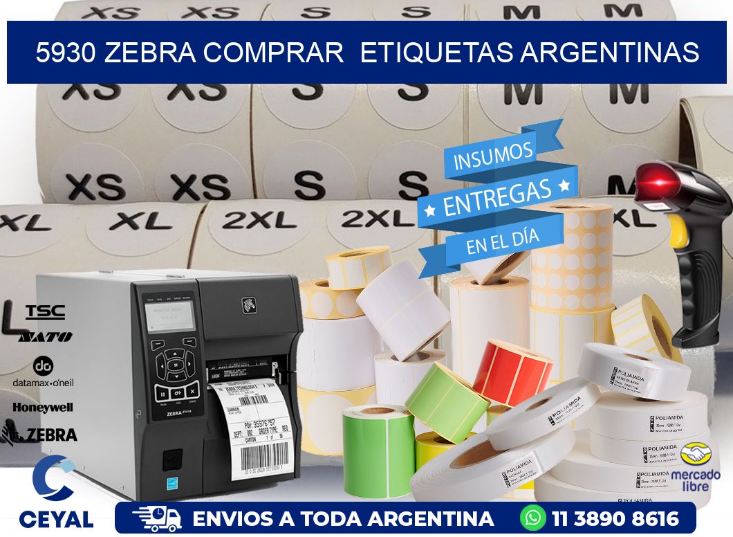5930 ZEBRA COMPRAR  ETIQUETAS ARGENTINAS