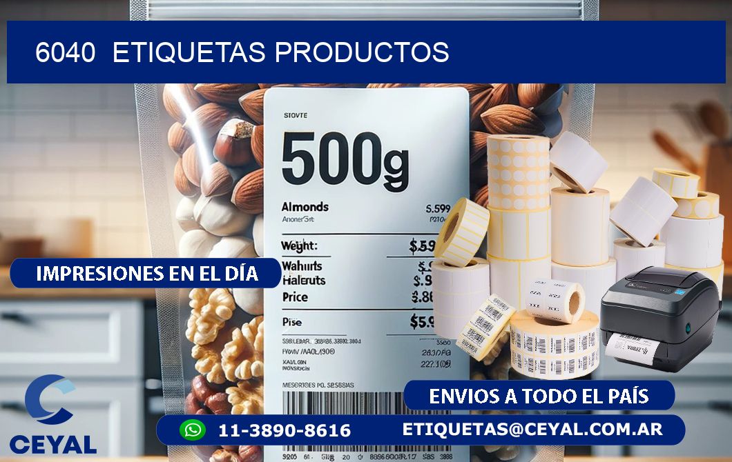 6040  ETIQUETAS PRODUCTOS