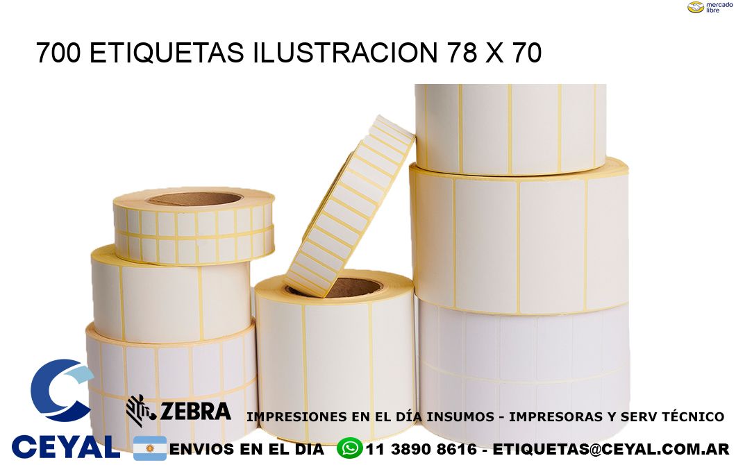 700 ETIQUETAS ILUSTRACION 78 x 70