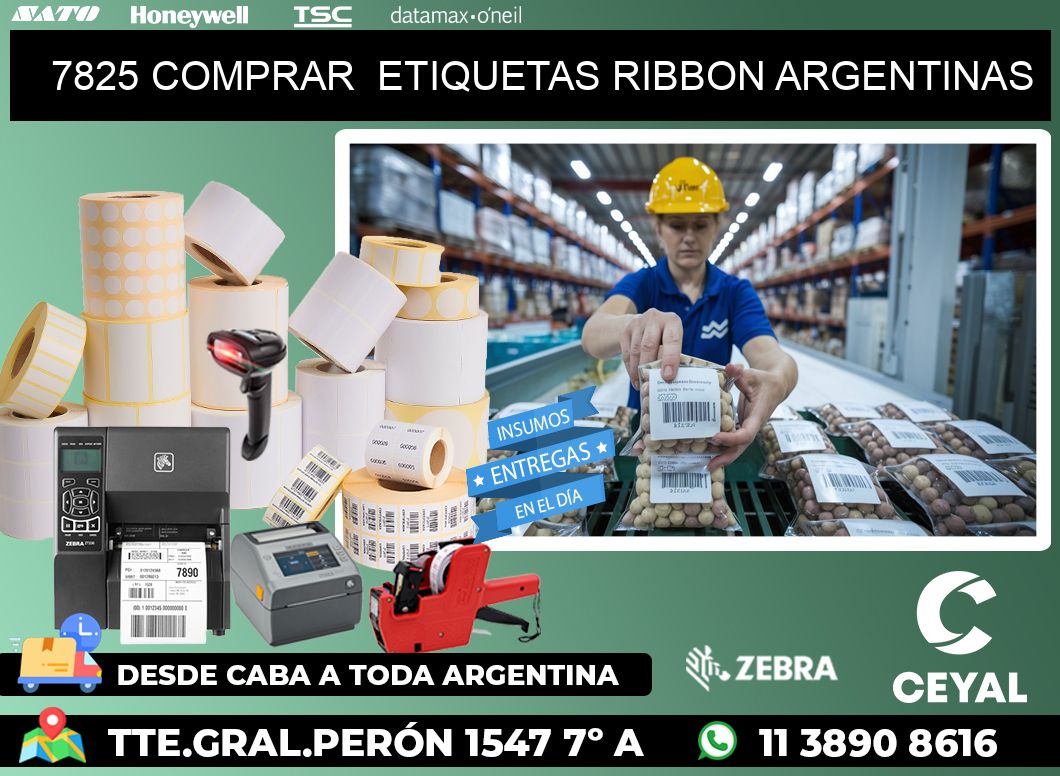 7825 COMPRAR  ETIQUETAS RIBBON ARGENTINAS