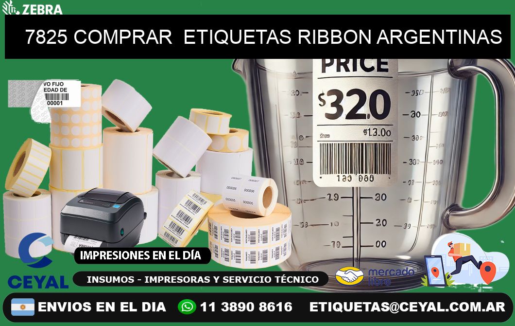 7825 COMPRAR  ETIQUETAS RIBBON ARGENTINAS