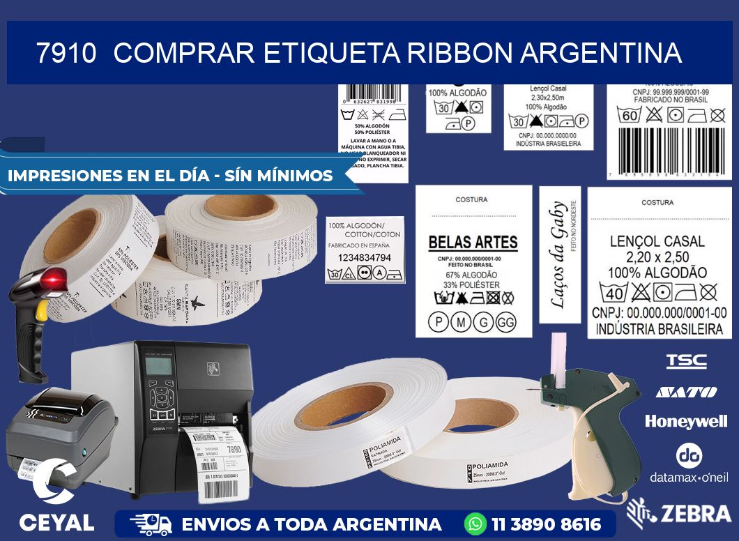 7910  COMPRAR ETIQUETA RIBBON ARGENTINA