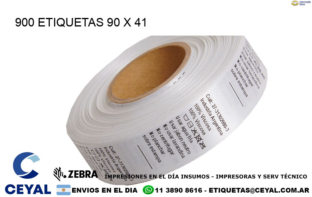 900 ETIQUETAS 90 x 41