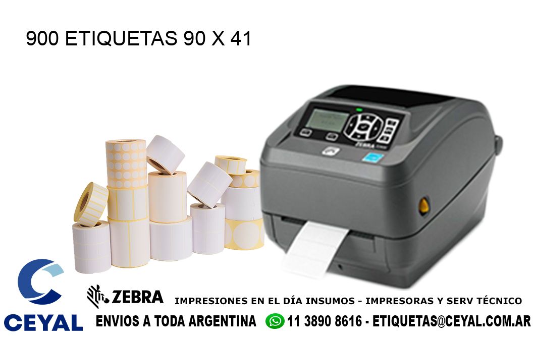 900 ETIQUETAS 90 x 41