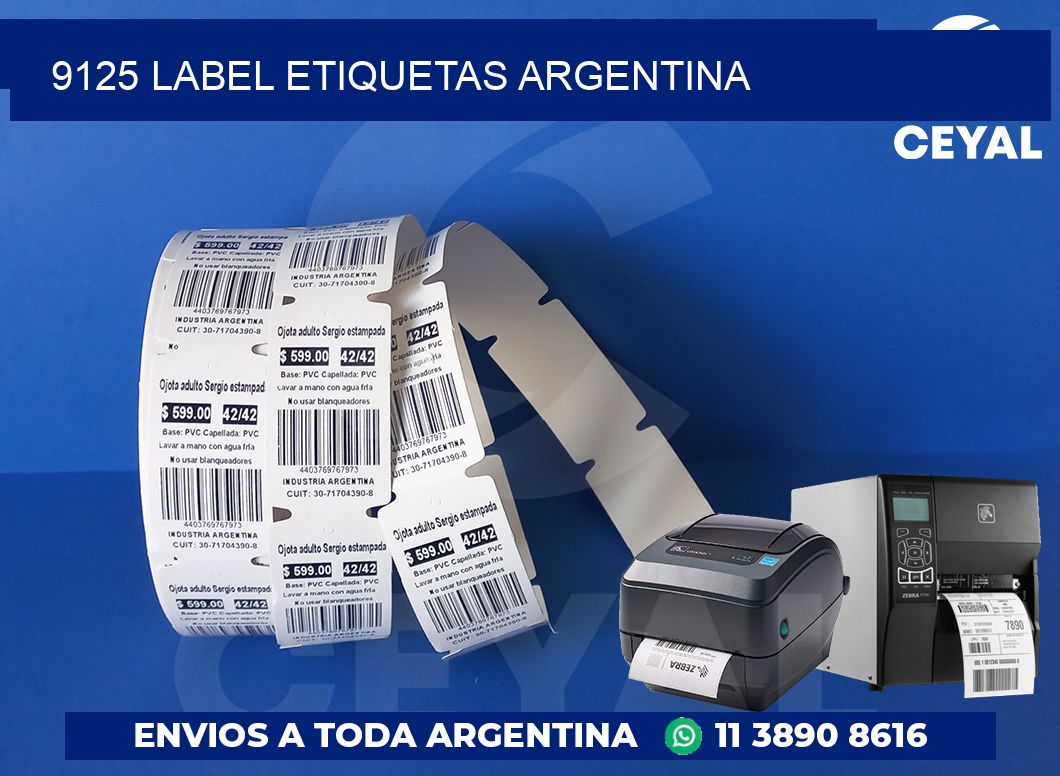 9125 LABEL ETIQUETAS ARGENTINA