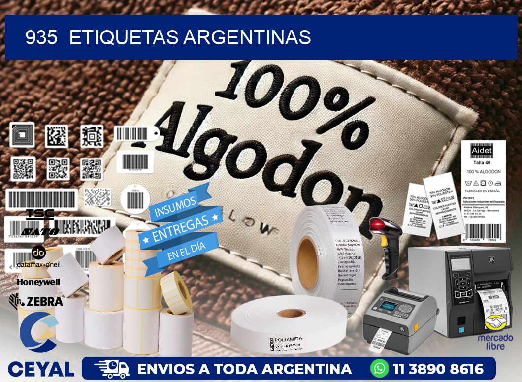 935  ETIQUETAS ARGENTINAS