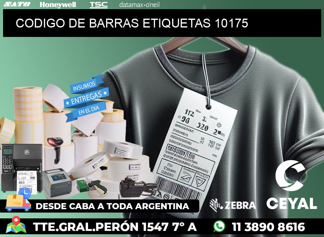 CODIGO DE BARRAS ETIQUETAS 10175
