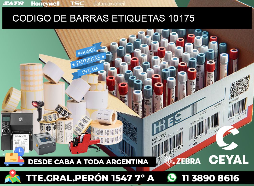 CODIGO DE BARRAS ETIQUETAS 10175