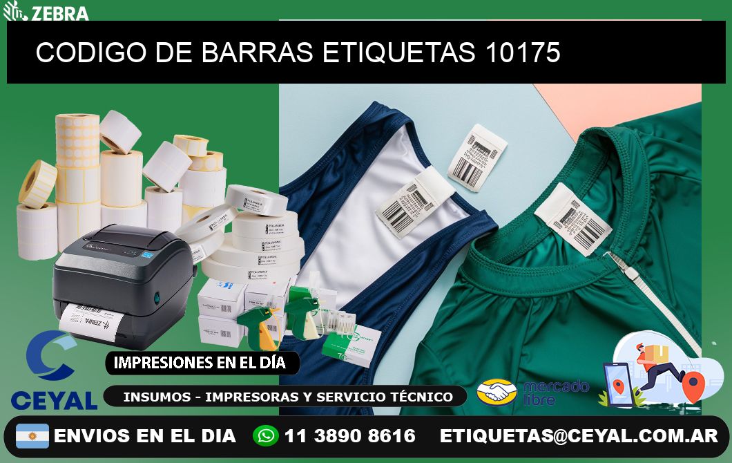 CODIGO DE BARRAS ETIQUETAS 10175