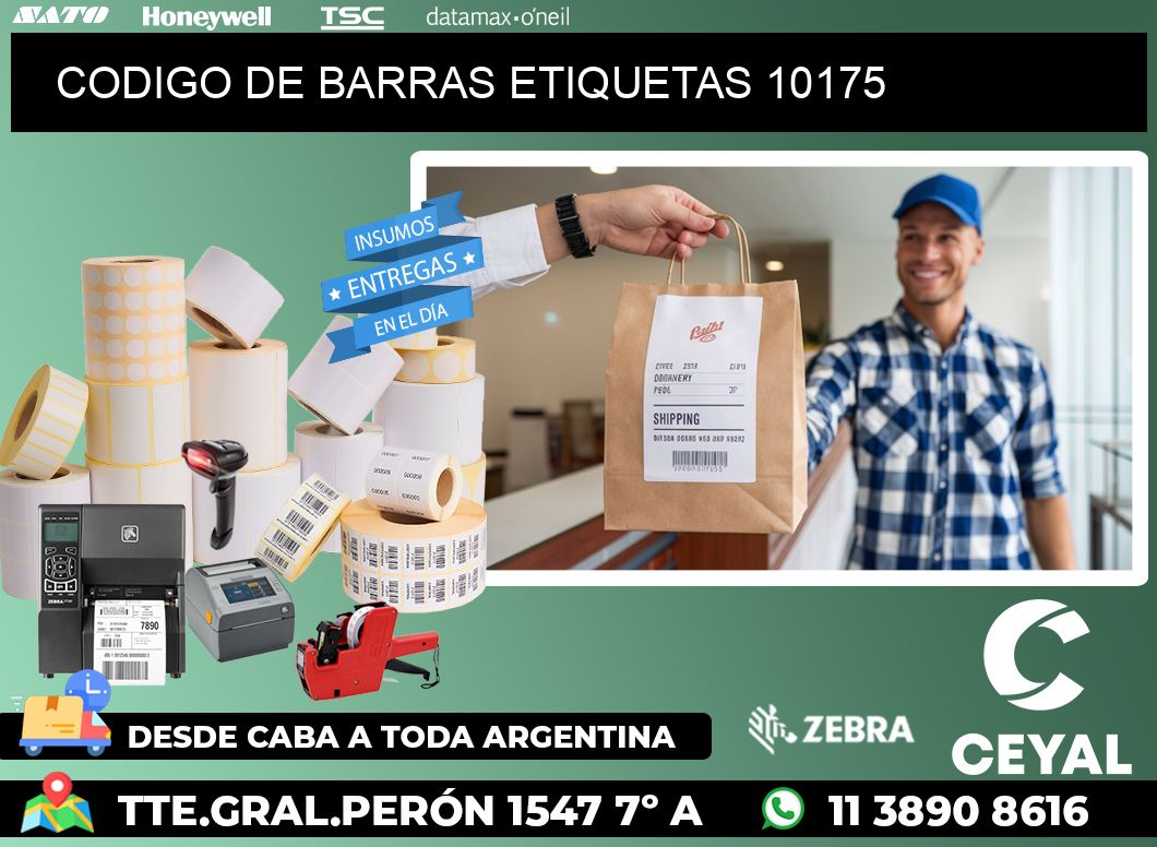 CODIGO DE BARRAS ETIQUETAS 10175