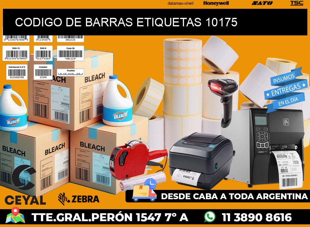CODIGO DE BARRAS ETIQUETAS 10175