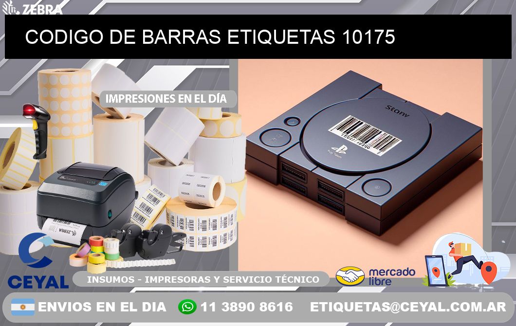 CODIGO DE BARRAS ETIQUETAS 10175