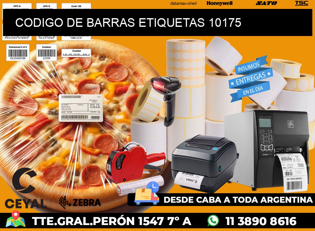 CODIGO DE BARRAS ETIQUETAS 10175