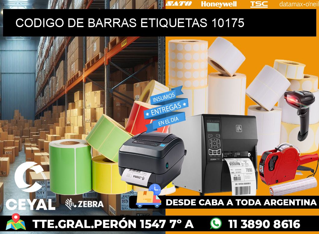 CODIGO DE BARRAS ETIQUETAS 10175