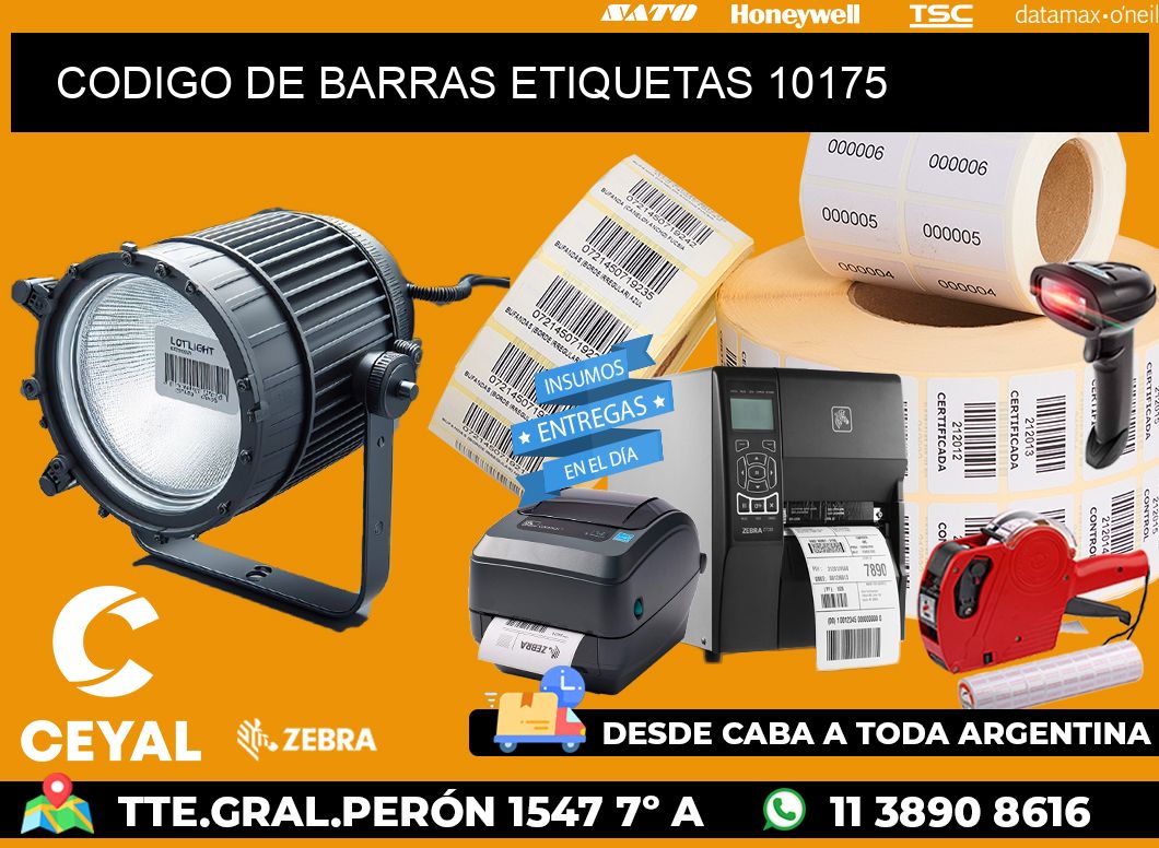 CODIGO DE BARRAS ETIQUETAS 10175