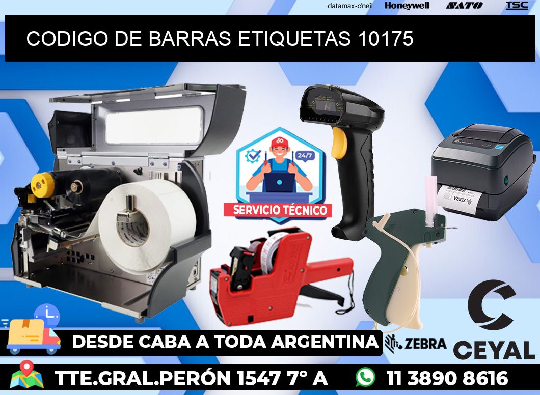 CODIGO DE BARRAS ETIQUETAS 10175