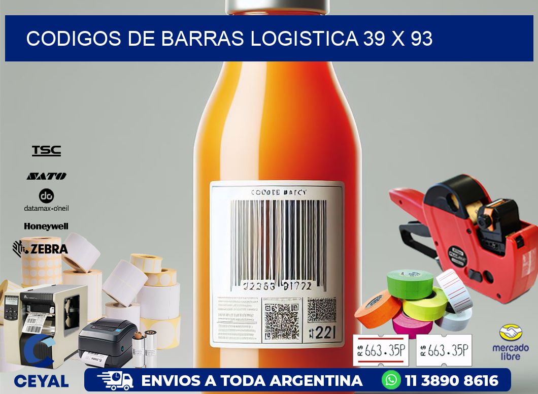 CODIGOS DE BARRAS LOGISTICA 39 x 93