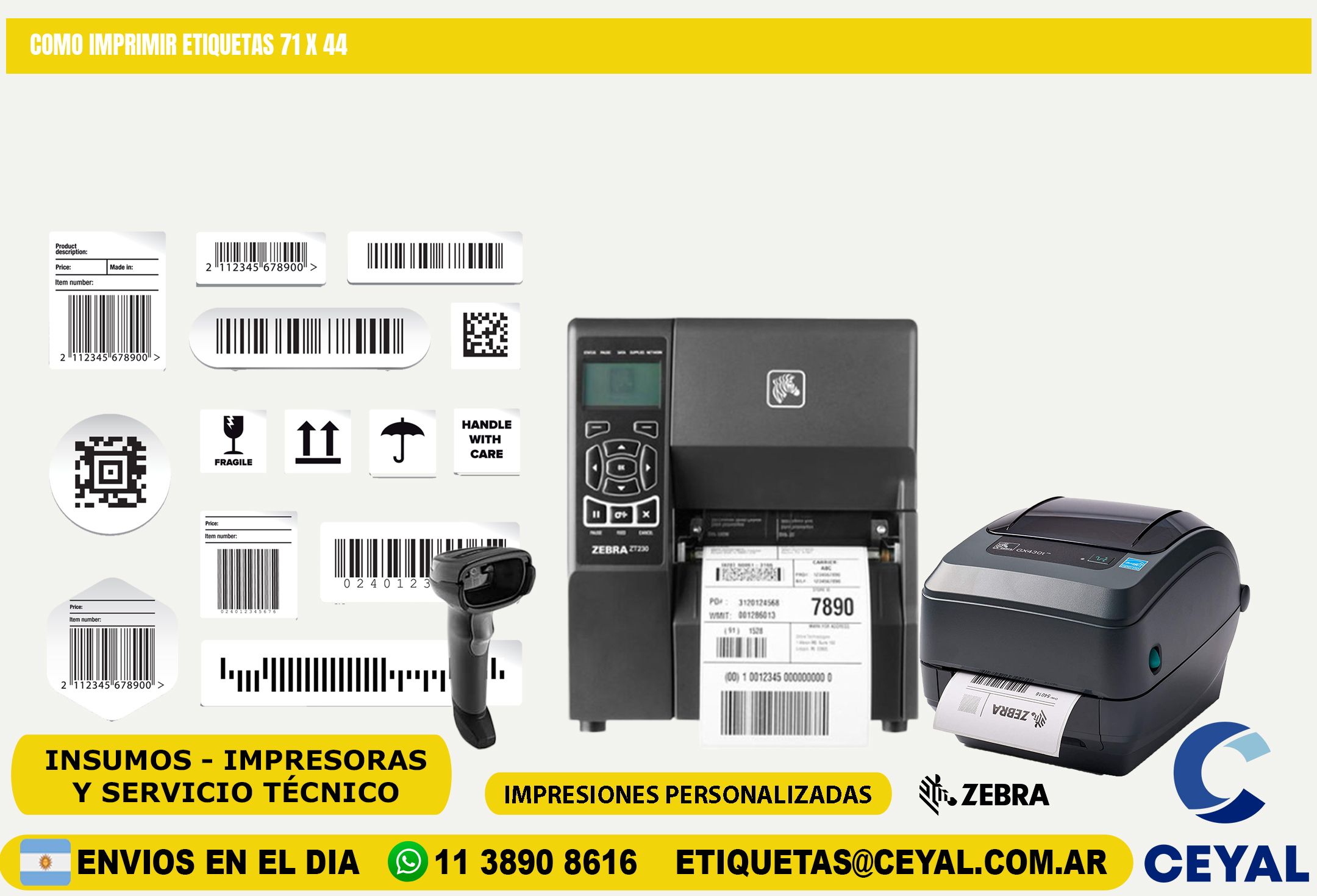 COMO IMPRIMIR ETIQUETAS 71 x 44
